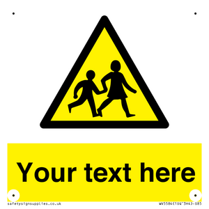 Custom Warning children Sign